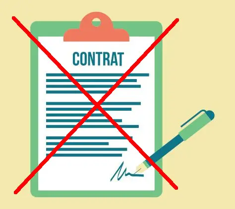 un contrat résilié