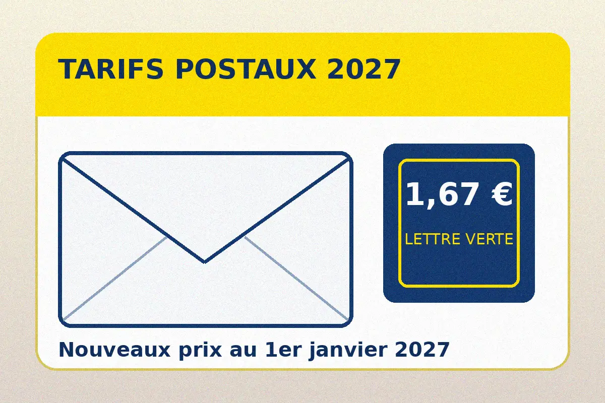 Tarifs postaux 2027 le timbre vert passera a 1 67 au 1er